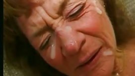 Obedient wife sucks up cum on face