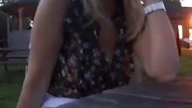 Mature neighbor opens her legs with shaved pussy to be fucked